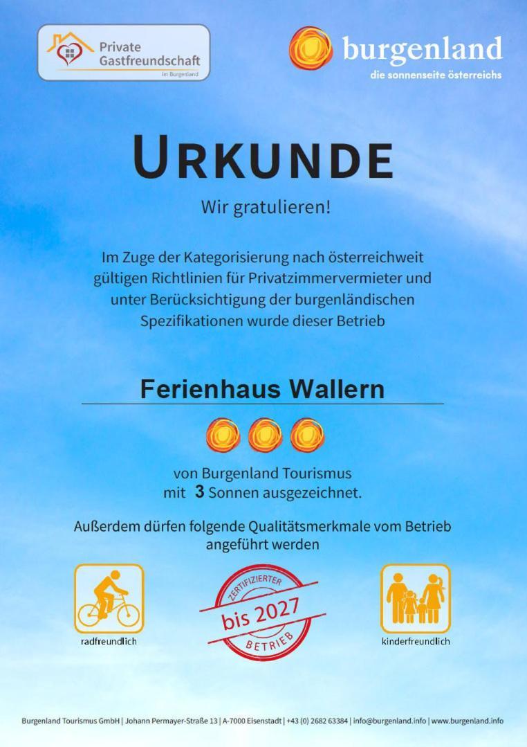 Ferienhaus Wallern Im Burgenland Exteriér fotografie